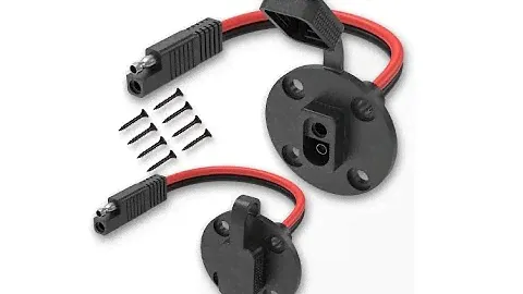 Kohree SAE Power Socket Sidewall Port Connector,2 Pin SAE Quick Solar Panel Mount Connector-Overview