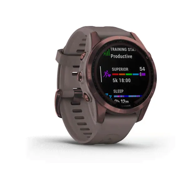 Fenix 7S Sapphire Solar титановый темно-бронзовый с сланцево-серым силик. ремешком-2