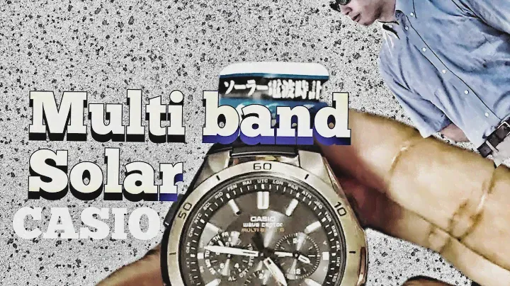 Casio wave ceptor solar watch mvq-m410 multi band