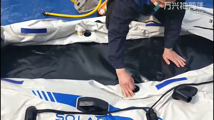 Preparing Solar Marine Inflatable Boat