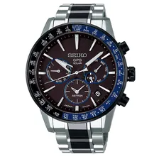 SEIKO ASTRON SBXC009 TitaniumGPS Solar 5X Series Dual Time Watch Mens SSH009J1
